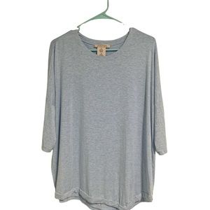 PHILOSOPHY Casual Top Light Blue/Grey SZ: M